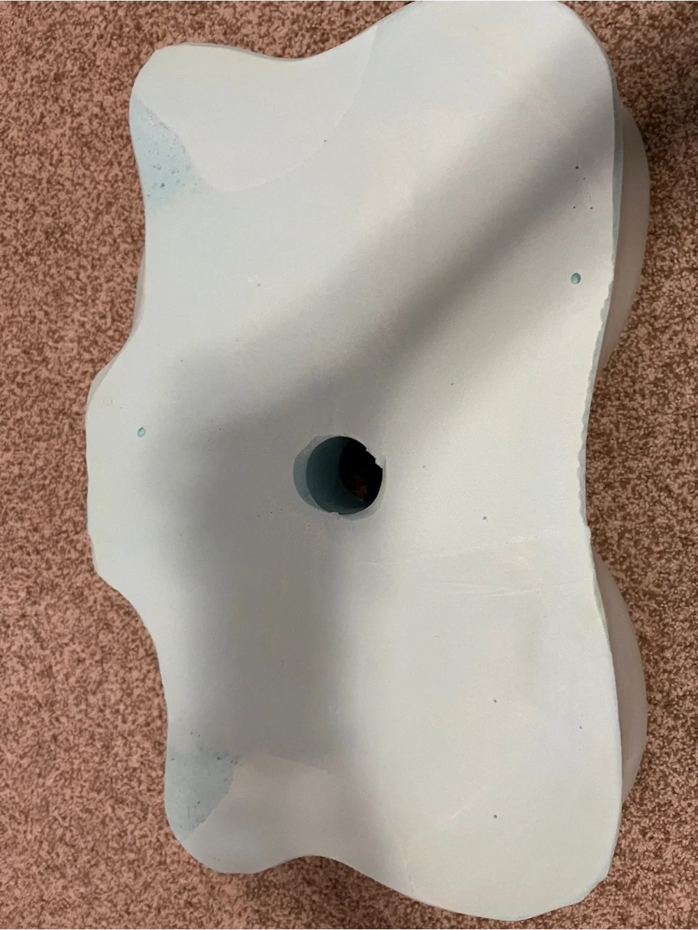Jderila Light Blue Contour Pillow